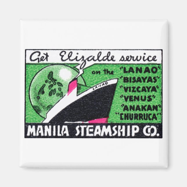 Aimant 1930 Manila Steamship Company (Devant)