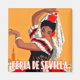 Aimant 1959 Feria de Sevilla vintage travel