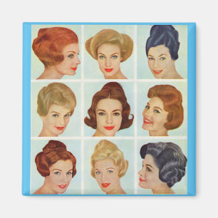 Aimant 1960 s hairstyles grid