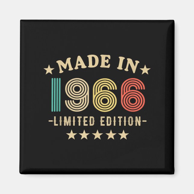 Aimant 1966 60th Birthday,funny Retro 2026 Gift Him,dad,f (Devant)