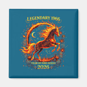 Aimant 1966 Année Cheval de Feu 60ème Création