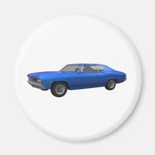 Aimant 1968 Chevelle SS : Finition bleue