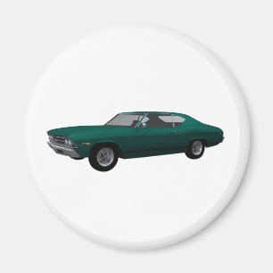 Aimant 1969 Chevelle SS : Finition verte