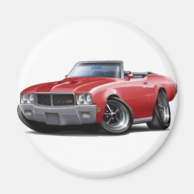 Aimant 1970-72 Buick GS Red Convertible (Devant)