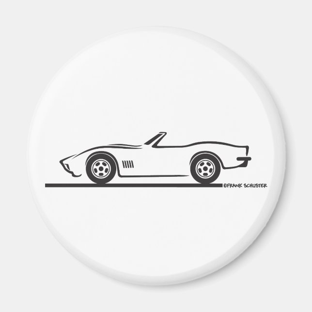 Aimant 1970-72 Corvette convertible (Devant)