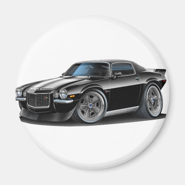 Aimant 1970-73 Camaro Blk/Wht Car (Devant)