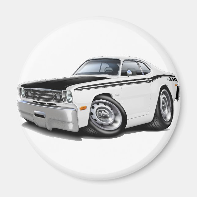 Aimant 1970-74 Duster 340 White Car (Devant)