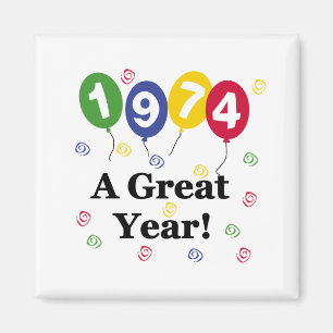 Aimant 1974 un anniversaire de grande année