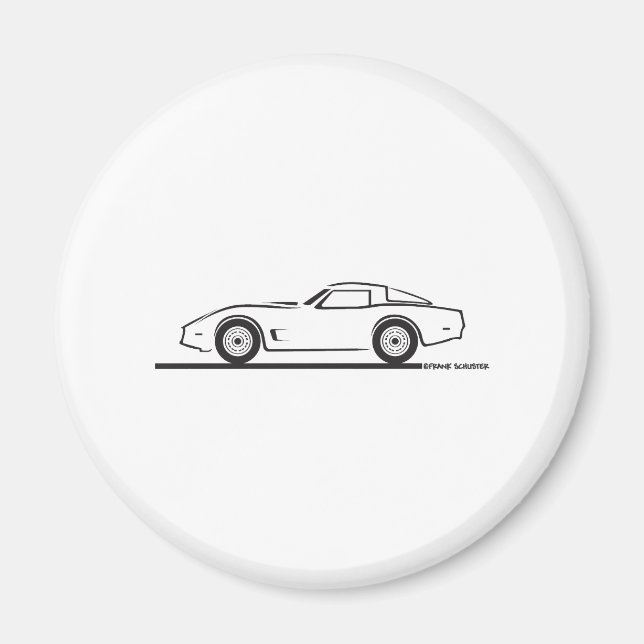 Aimant 1980-82 Chevrolet Corvette (Devant)