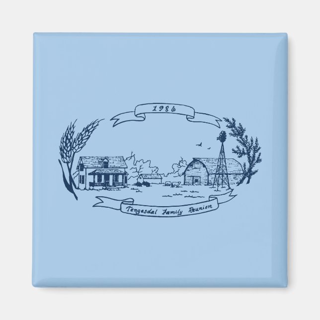 Aimant 1986 Tengesdal Reunion (Devant)