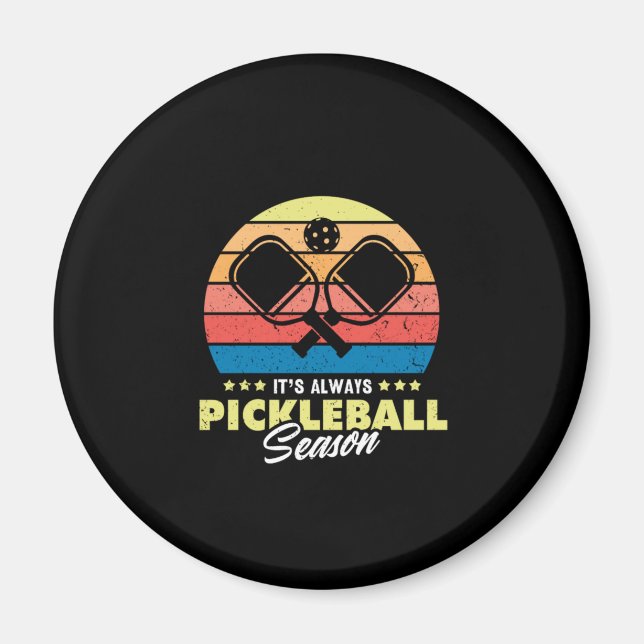 Aimant 19.Sa Saison Toujours Pickleball (Devant)