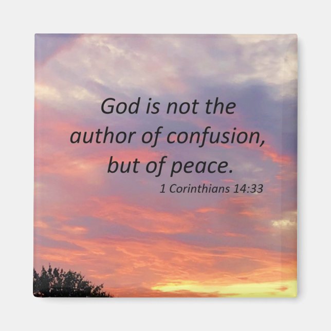 Aimant 1 Corinthiens 14:33 (Devant)