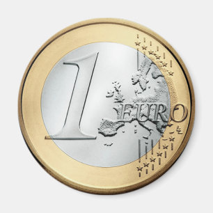 Aimant 1 euro pièce de monnaie