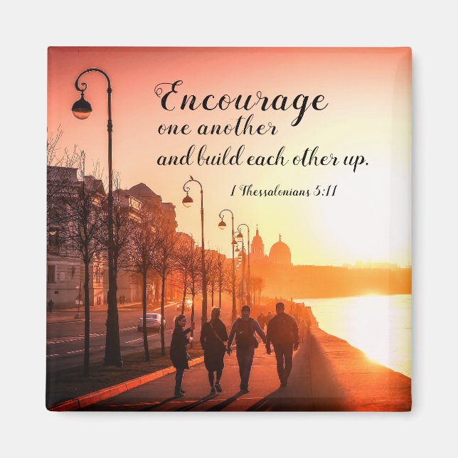 Aimant 1 Thessaloniciens 5:11 Encourager l'autre Bible (Devant)