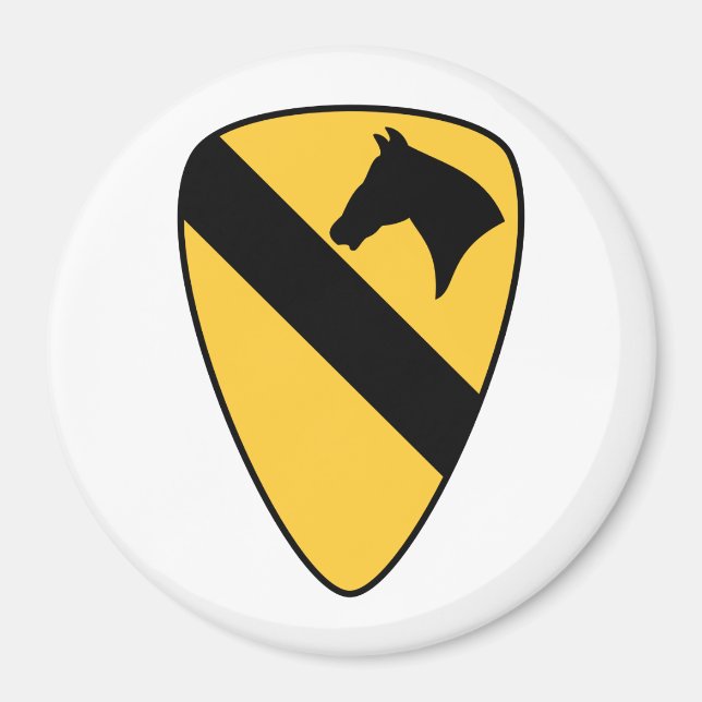 Aimant 1ère division de cavalerie Patch Patriotic (Devant)