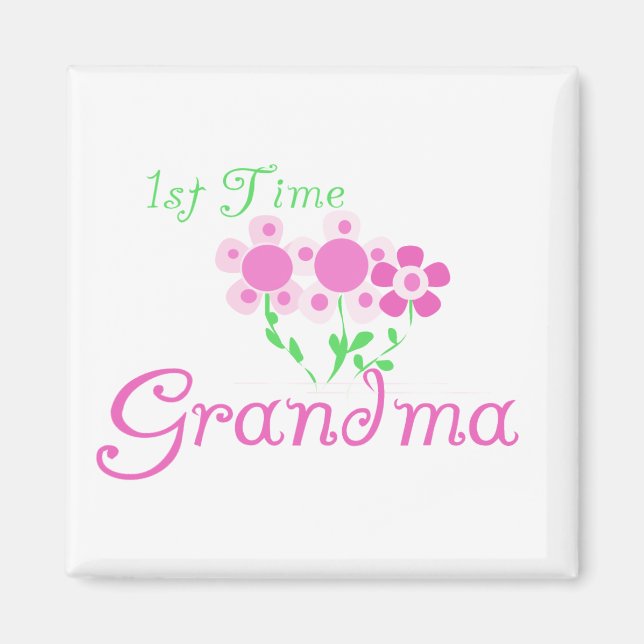 Aimant 1ère Fleurs Grandma-Rose (Devant)