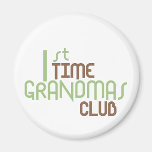 Aimant 1ère fois Grandmas Club (Vert)
