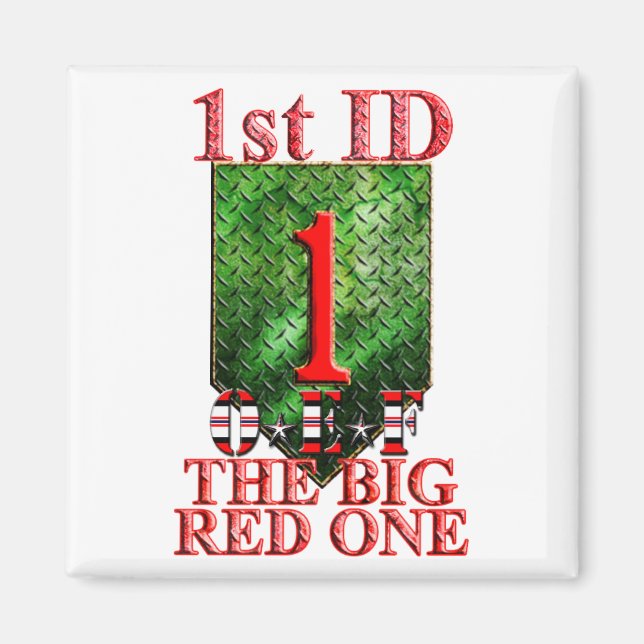 Aimant 1re division d'infanterie OEF VETERAN (Devant)