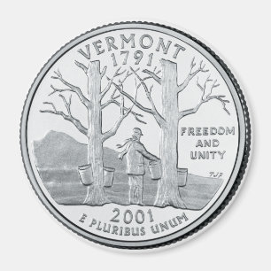Aimant 2001 de quart d'état du Vermont