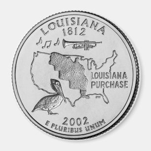 Aimant 2002 Louisiana State Quarter