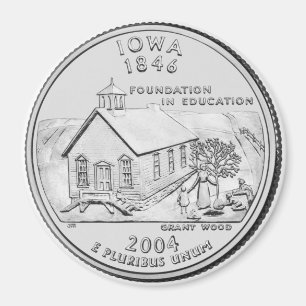 Aimant 2004 de quart d'état de l'Iowa
