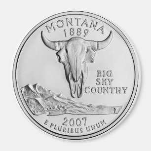 Aimant 2007 de quart d'état du Montana