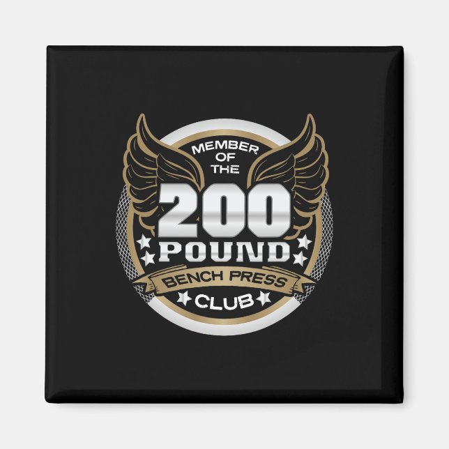 Aimant 200 Pound Bench Press Club For Weightlifter Gym  (Devant)