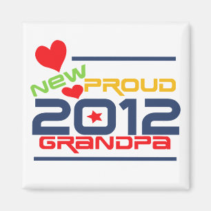 Aimant 2012 T-shirts et cadeaux fiers de grand-papa