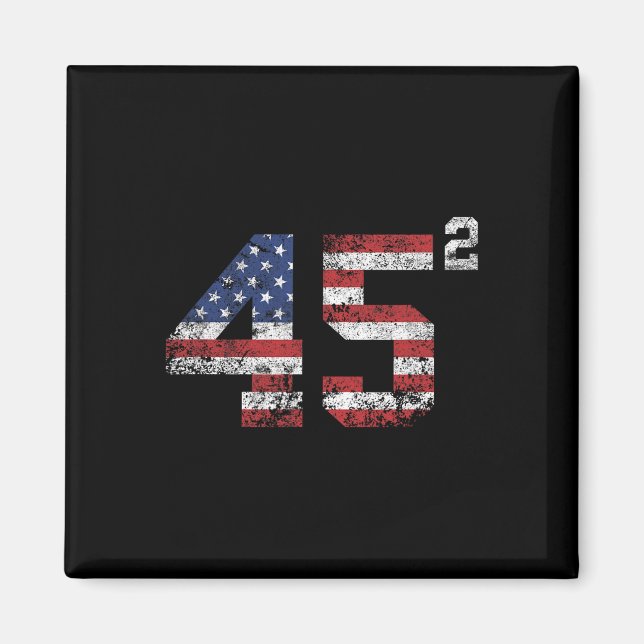 Aimant 2024 45 Squared Second Term Usa Vintage (Devant)