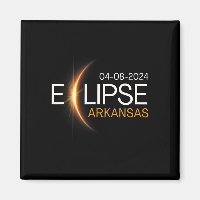 Aimant 2024 Arkansas Totalité Eclipse Arkansas Solar 2024 (Devant)