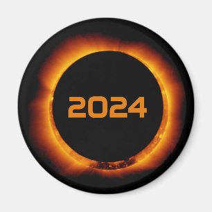 Aimant 2024 Éclipse solaire totale Date Ciel étoilé