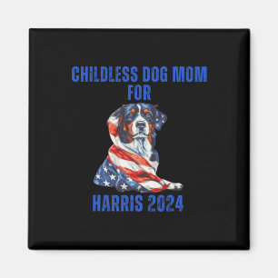 Aimant 2024 Enfant Chien Maman For Harris 2024