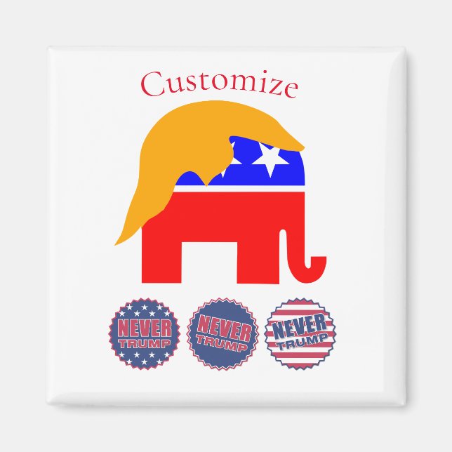 Aimant 2024 Jamais Trump Thunder_Cove (Devant)