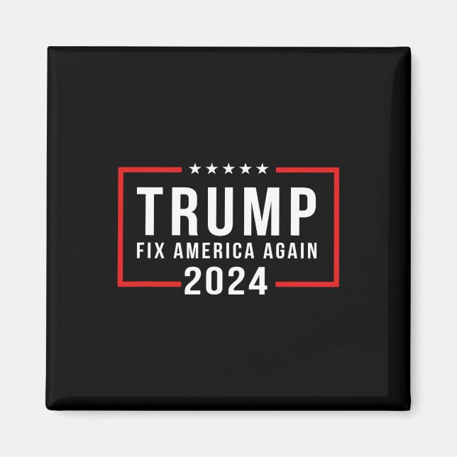 Aimant 2024 Réparez l'Amérique Donald Trump 2024 (Devant)