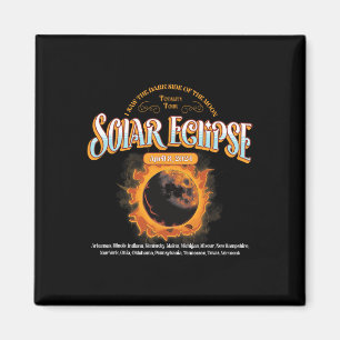 Aimant 2024 Total Éclipse Solaire 8 Avril Chemin De L'Écl
