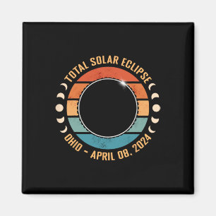 Aimant 2024 Total Éclipse Solaire Parcours Totalité Homme