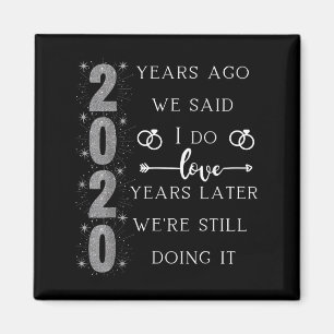 Aimant 20 ans d'anniversaire de mariage. Nous avons dit o