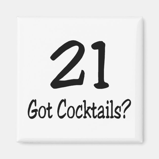 Aimant 21 Cocktails (Devant)