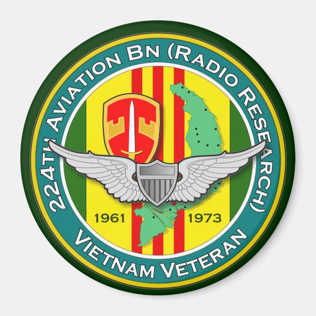 Aimant 224e Avn Bn RR 3 - ASA Vietnam (Devant)