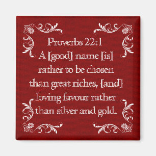 Aimant 22:1 de PROVERBES