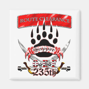 Aimant 235th Soldats du génie