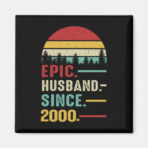 Aimant 23e anniversaire du Mariage pour lui Epic Mari Sin