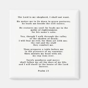 Aimant 23ème Psaume