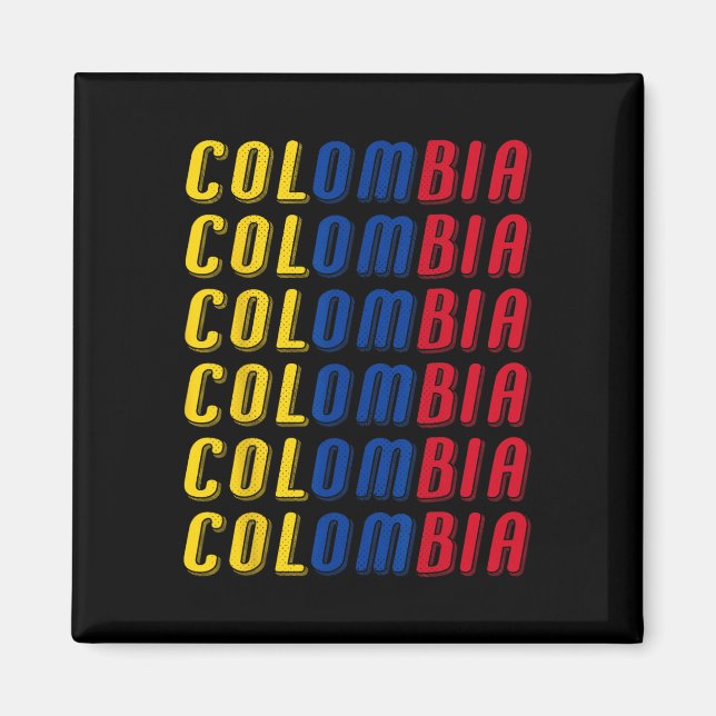 Aimant 2425 Kit Maillot de Foot Drapeau Colombien Sport U (Devant)