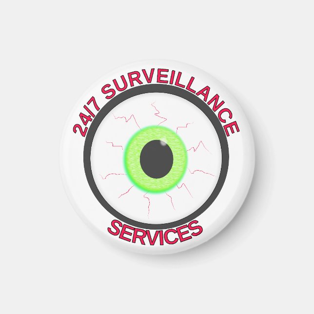 Aimant 24h/24 et 7j/7 Services de surveillance (Devant)
