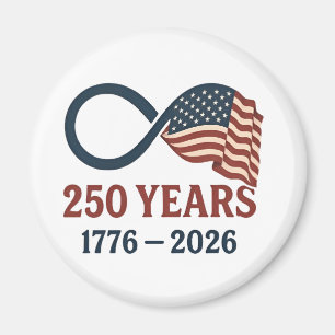 Aimant 250 Anniversaire 1776-2026 USA Patriotique