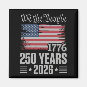 Aimant 250 Ans 1776 2026 250e Anniversaire 4 Juillet