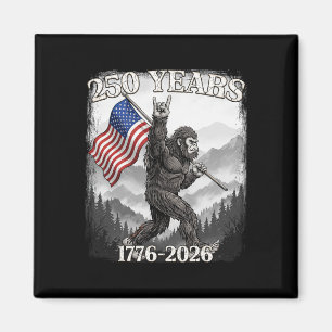 Aimant 250 Ans 1776–2026 Bigfoot Et Drapeau Patriotique A
