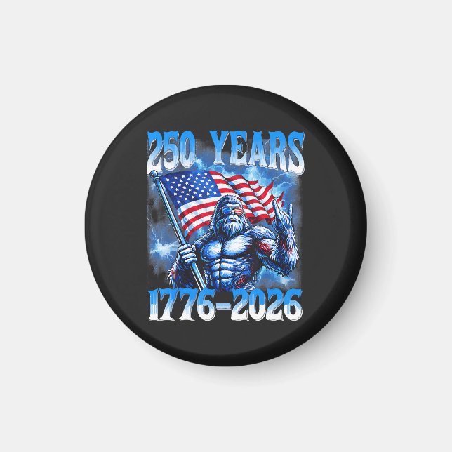 Aimant 250 Ans Américain 1776 2026 (Devant)