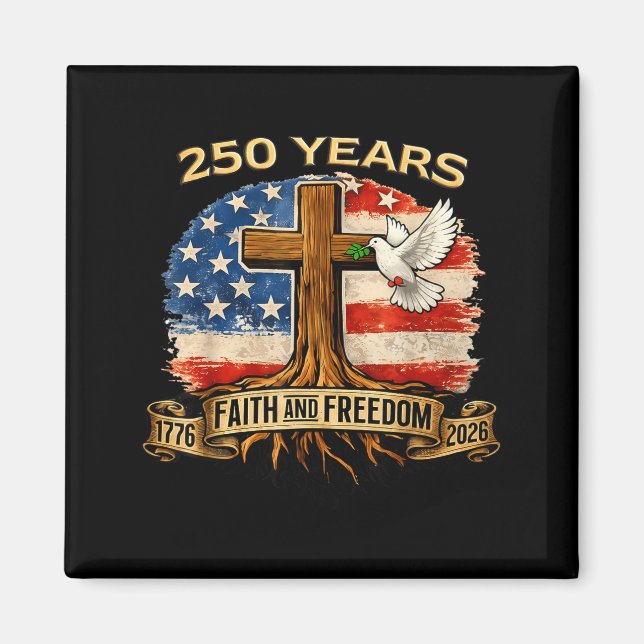Aimant 250 ans américain 250e anniversaire Usa drapeau am (Devant)